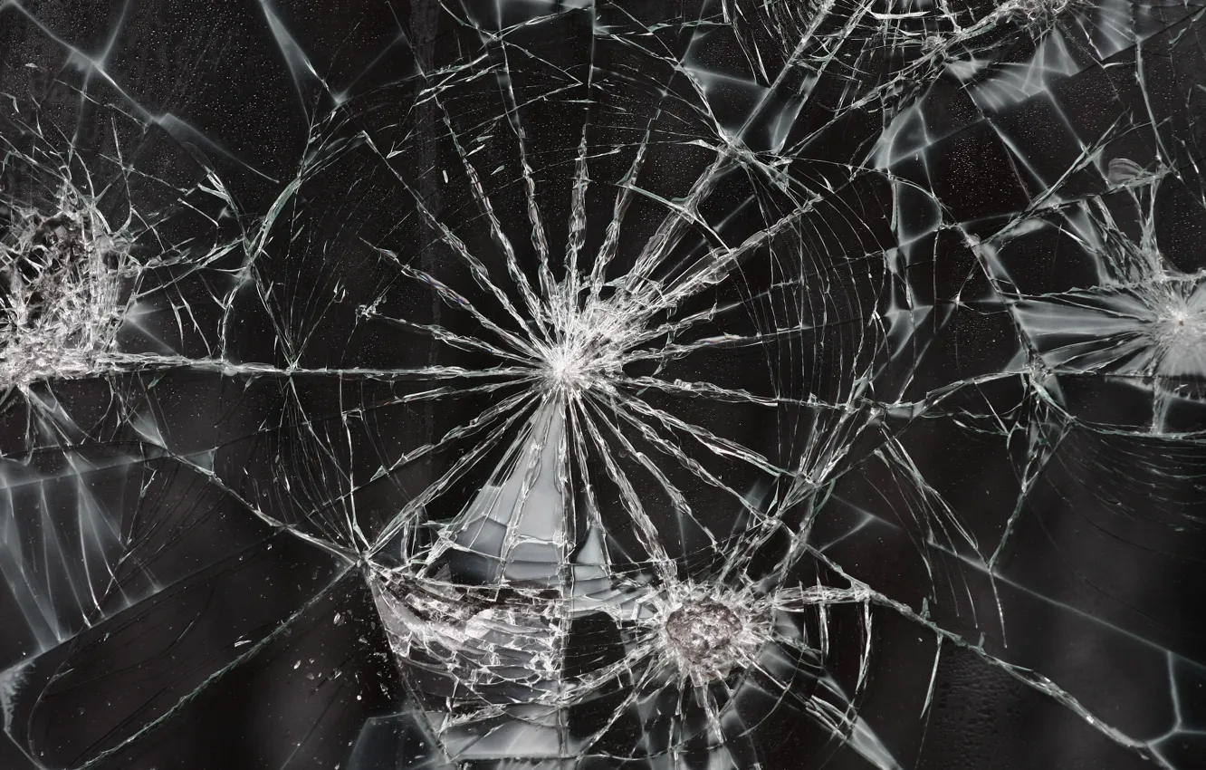Photo wallpaper glass, cracked, dark, texture, Wallpaper from lolita777, broken