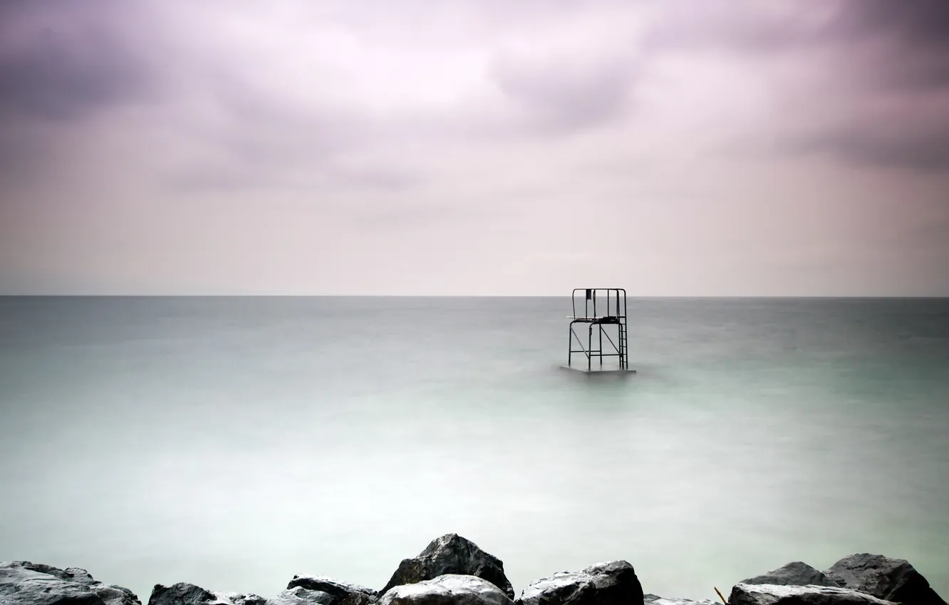 Photo wallpaper sea, the sky, landscape