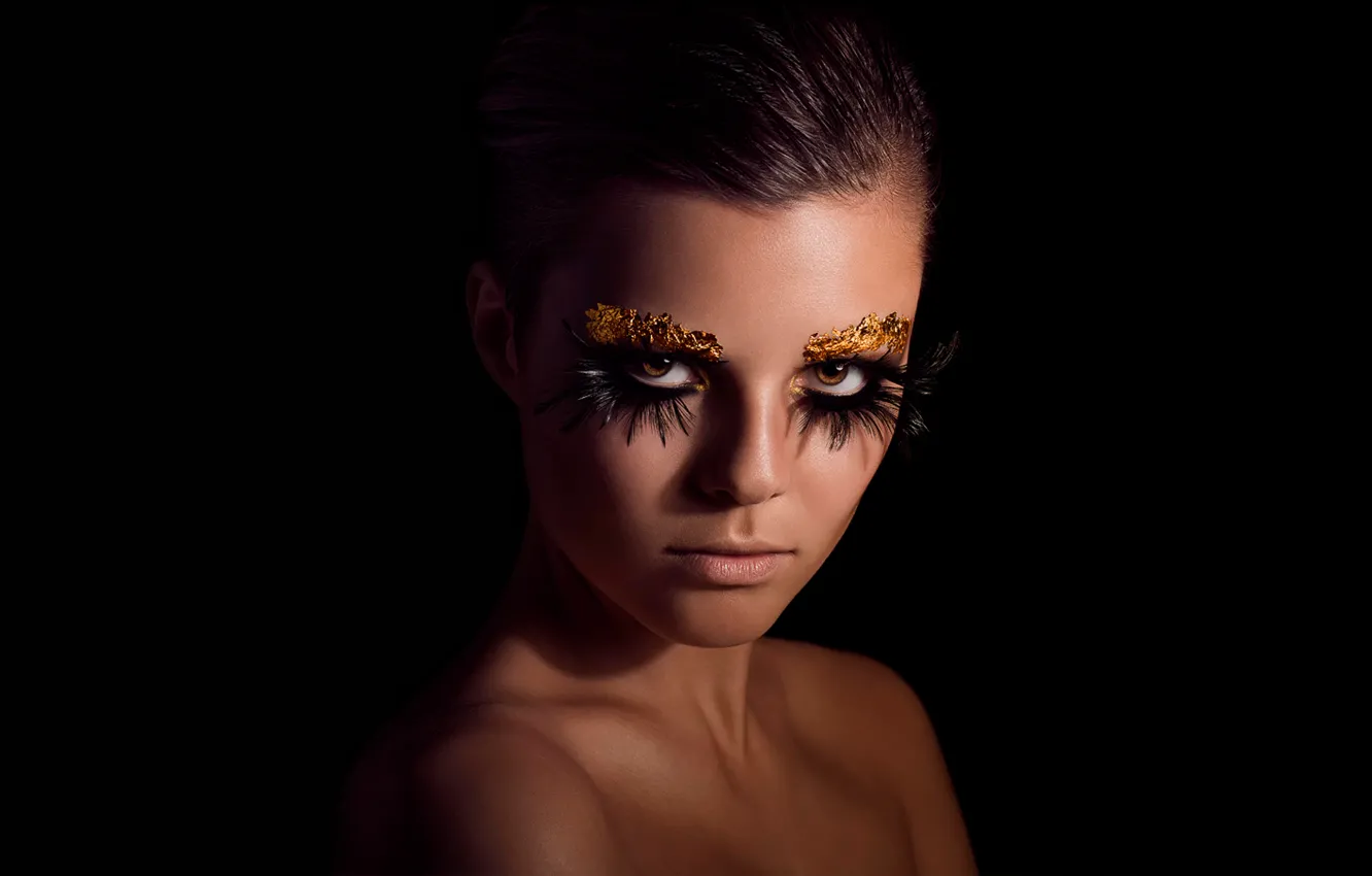 Photo wallpaper portrait, makeup, Becki Lily﻿, extreme meake-up