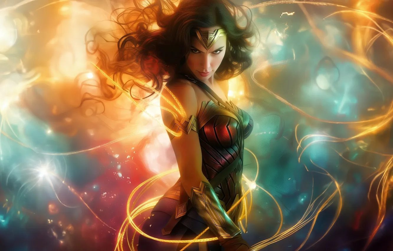 Photo wallpaper woman, wonder, ethereal