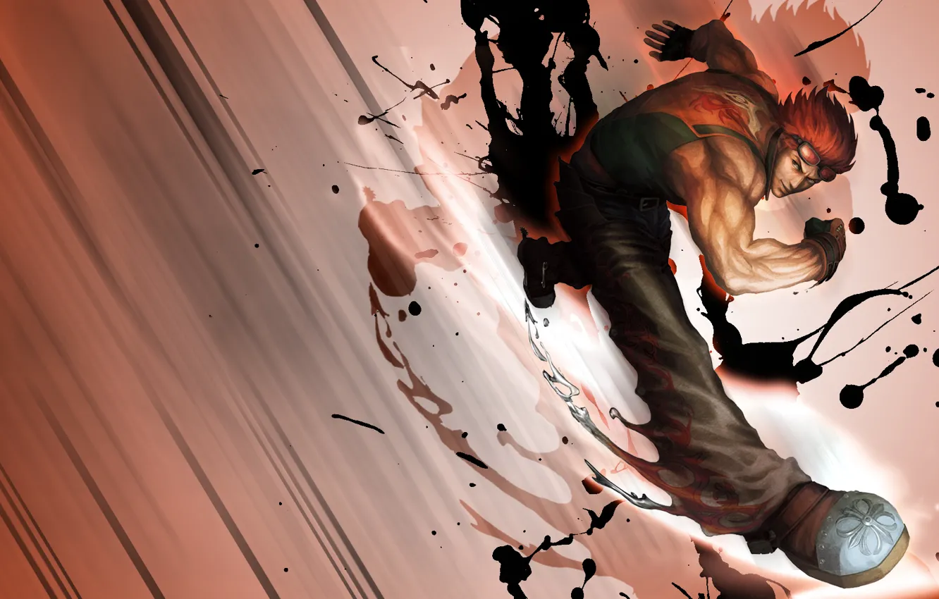 Photo wallpaper the game, running, red, guy, wrestlers, hwoarang 2