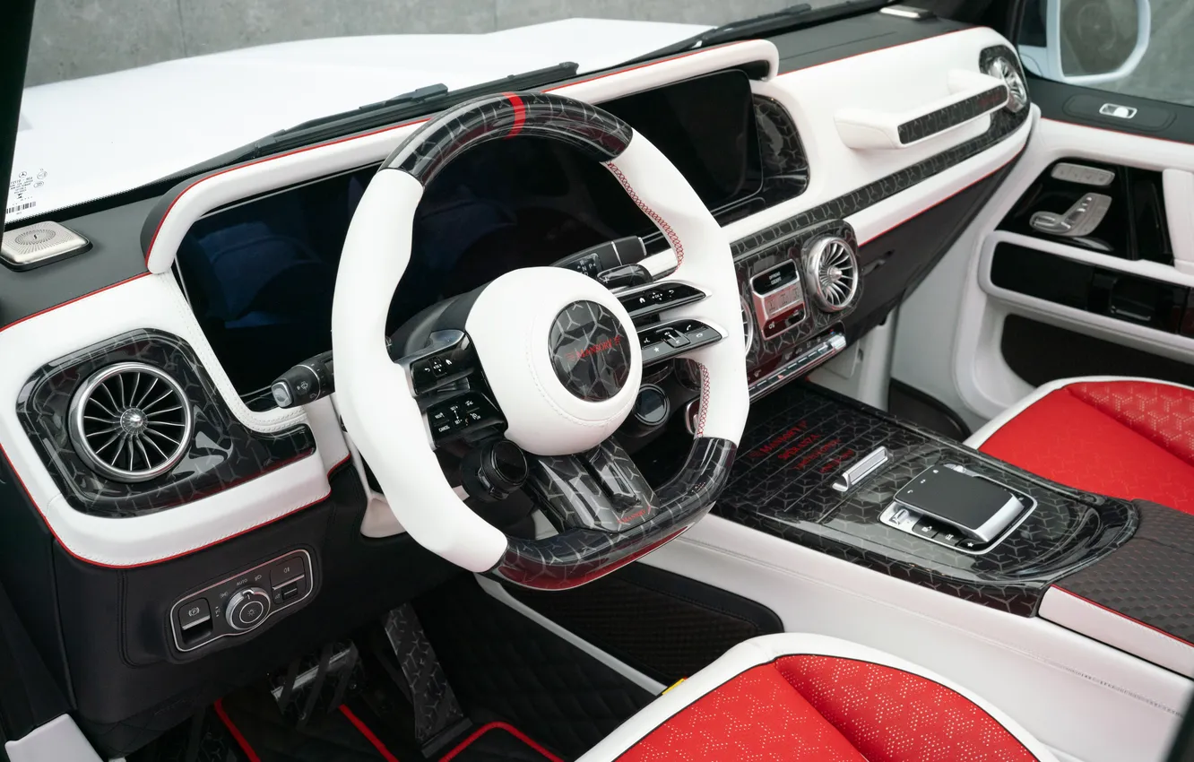 Photo wallpaper interior, the wheel, SUV, Mercedes, convertible, Mercedes, AMG, Mansory