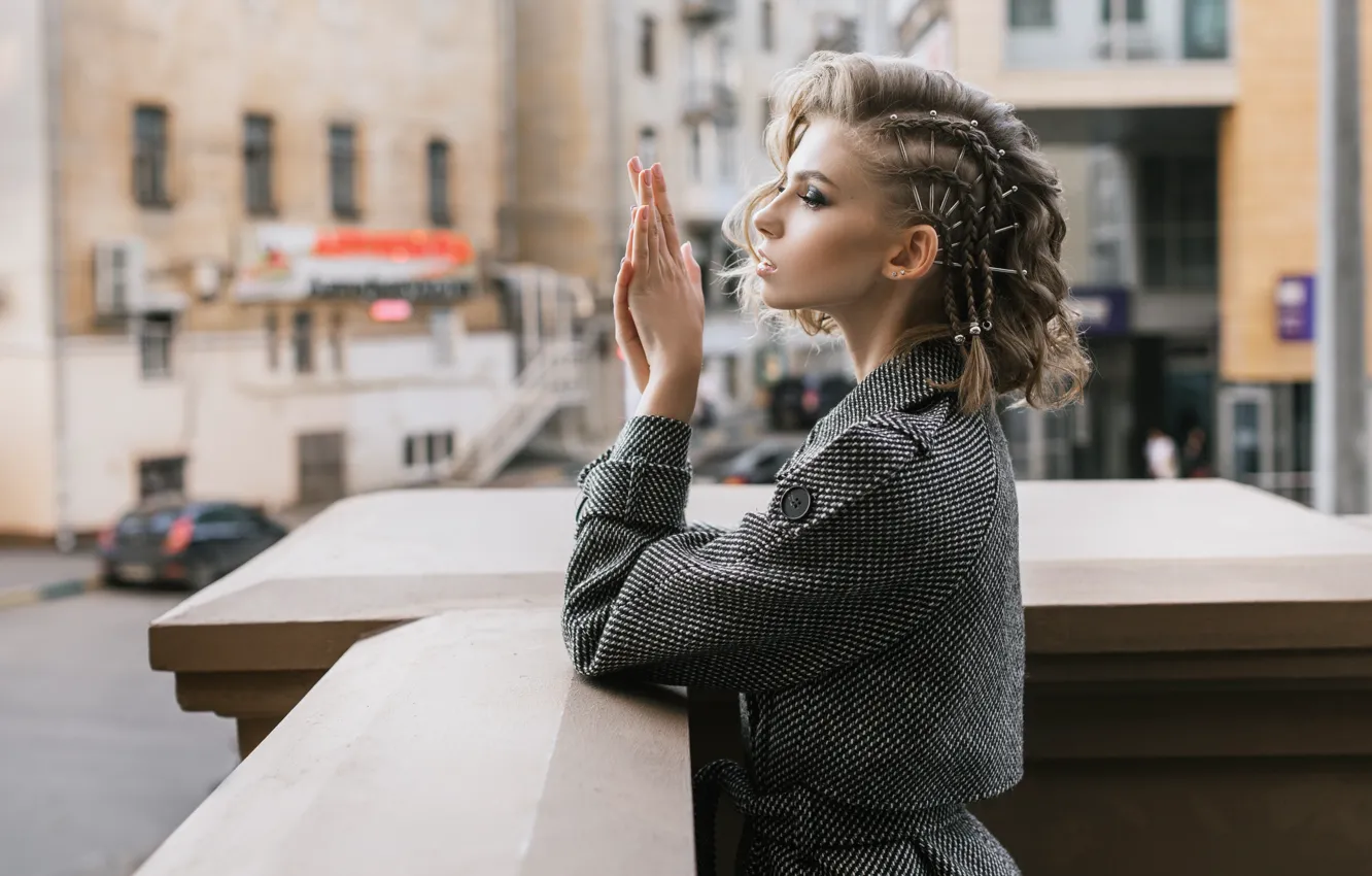 Photo wallpaper girl, hairstyle, profile, Milena, Igor Kondakov