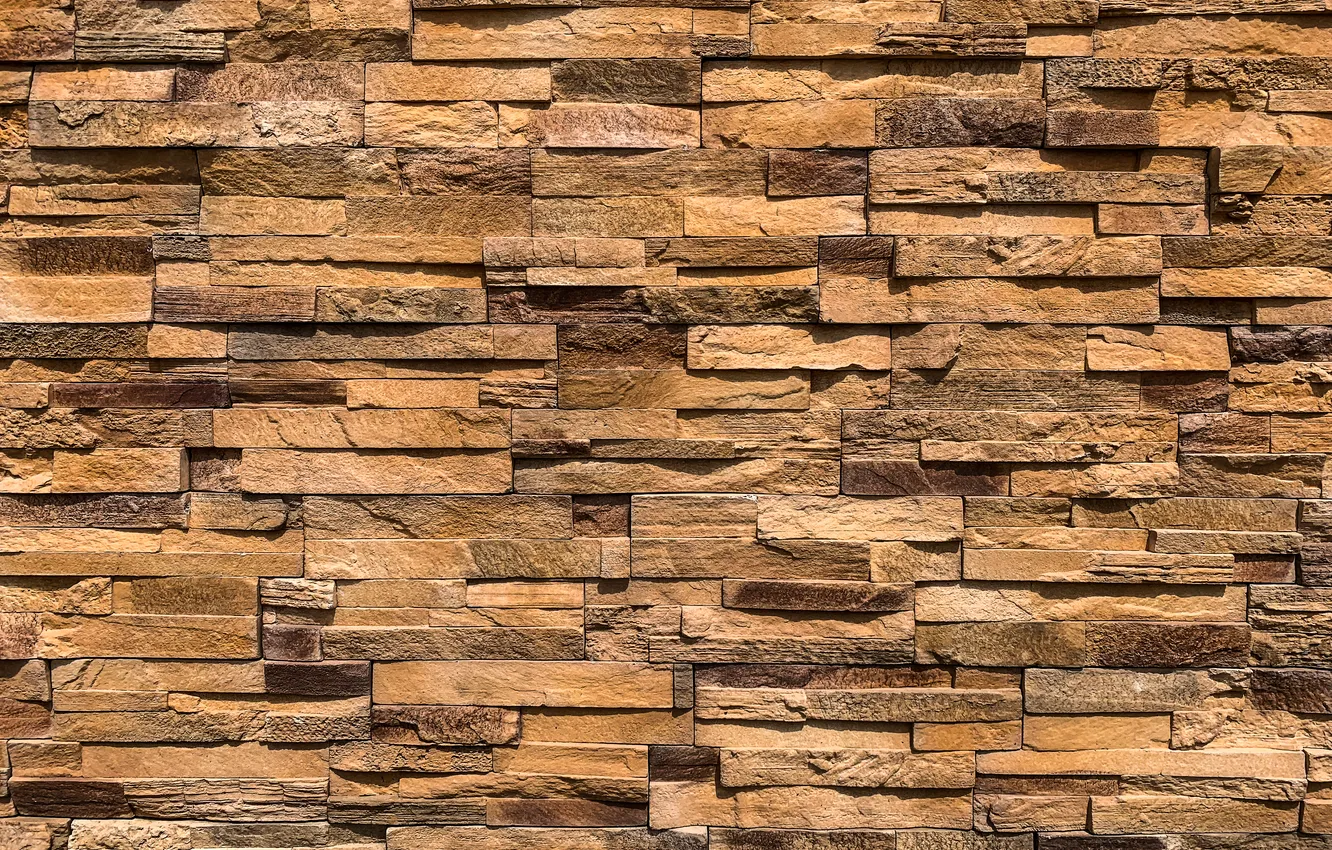 Photo wallpaper wall, pattern, slabs