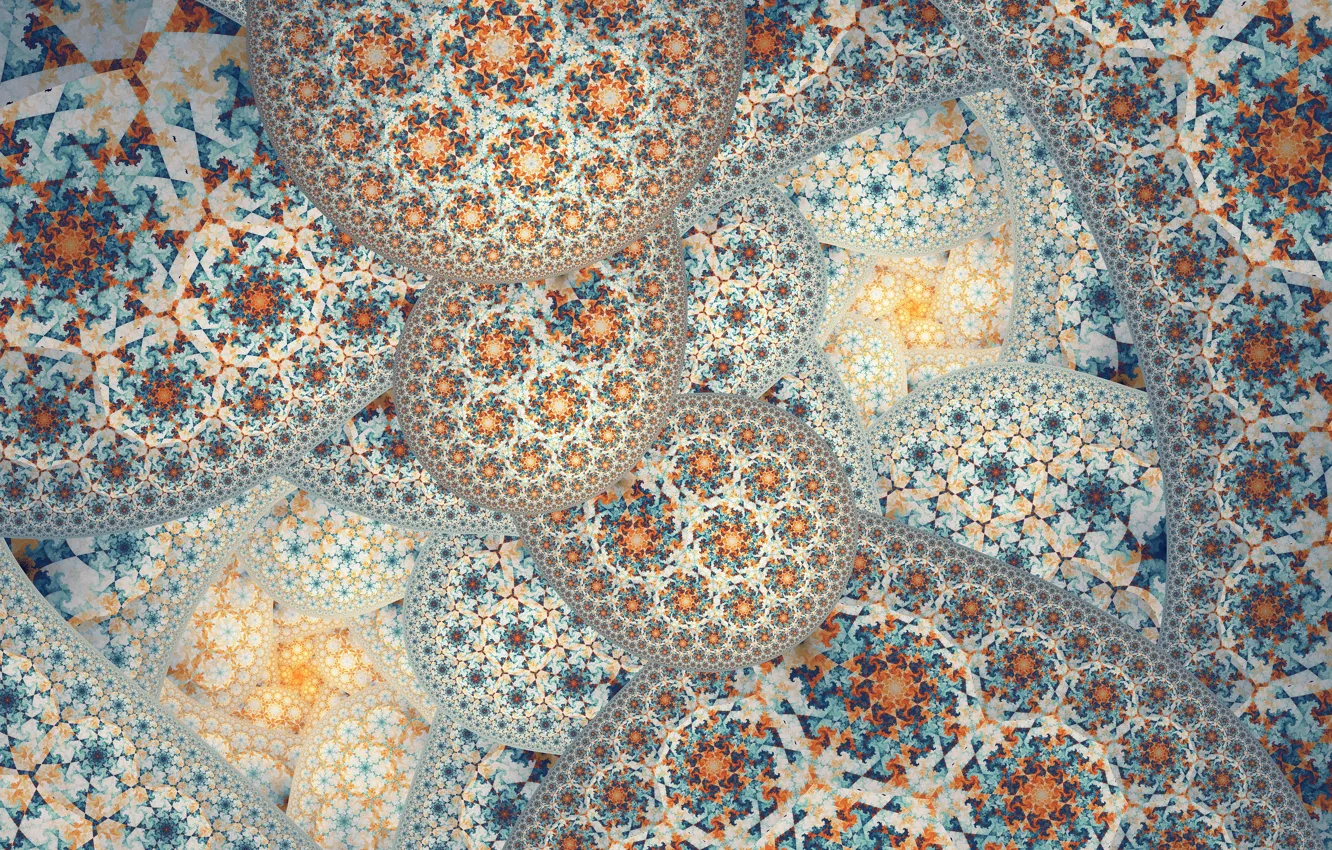 Photo wallpaper pattern, fractal, sector, tatasz, by tatasz