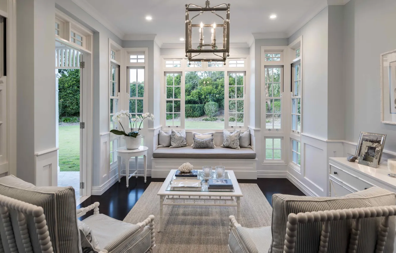 Photo wallpaper design, style, room, Villa, interior, living room