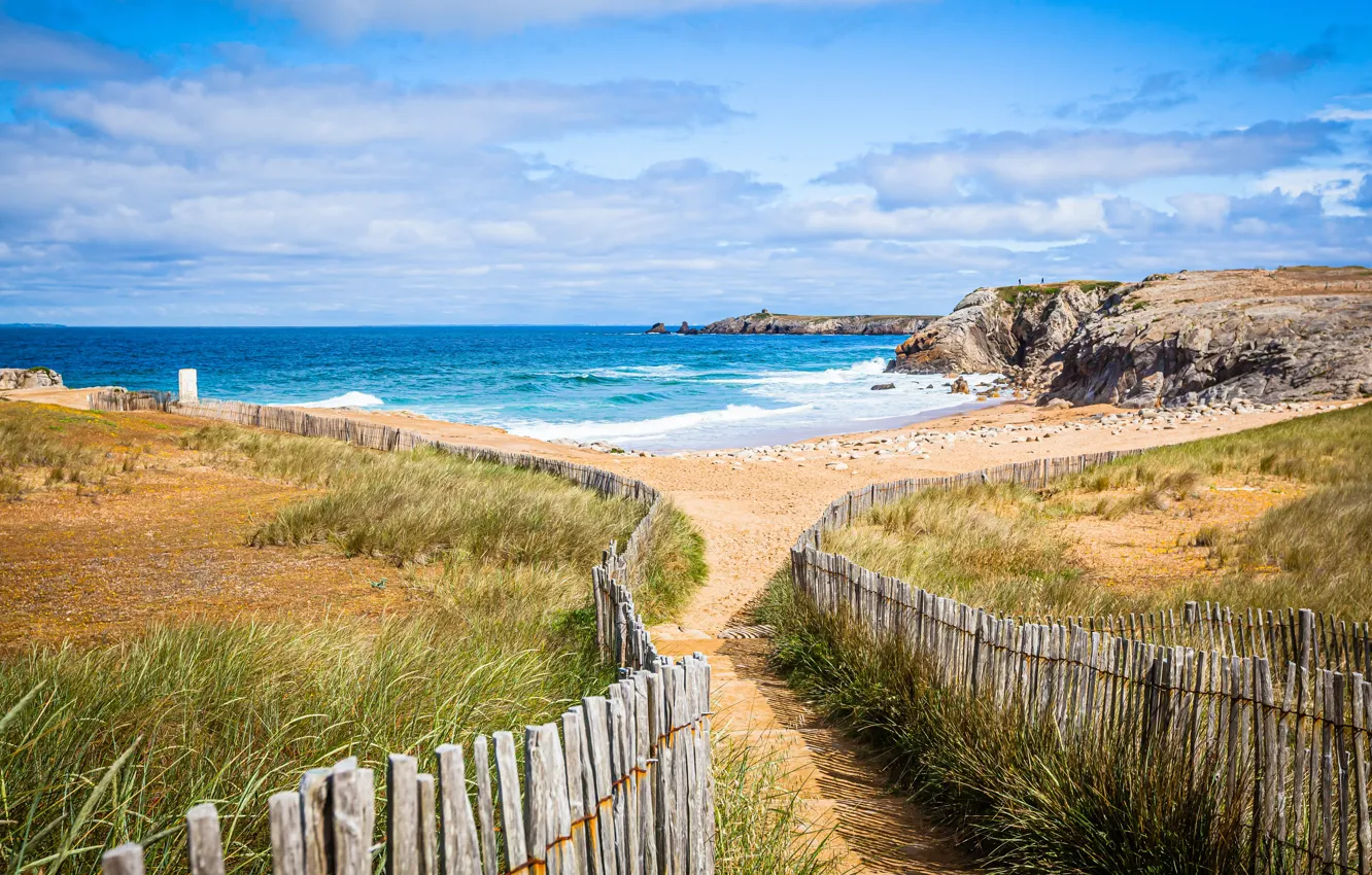 Photo wallpaper sea, landscape, nature