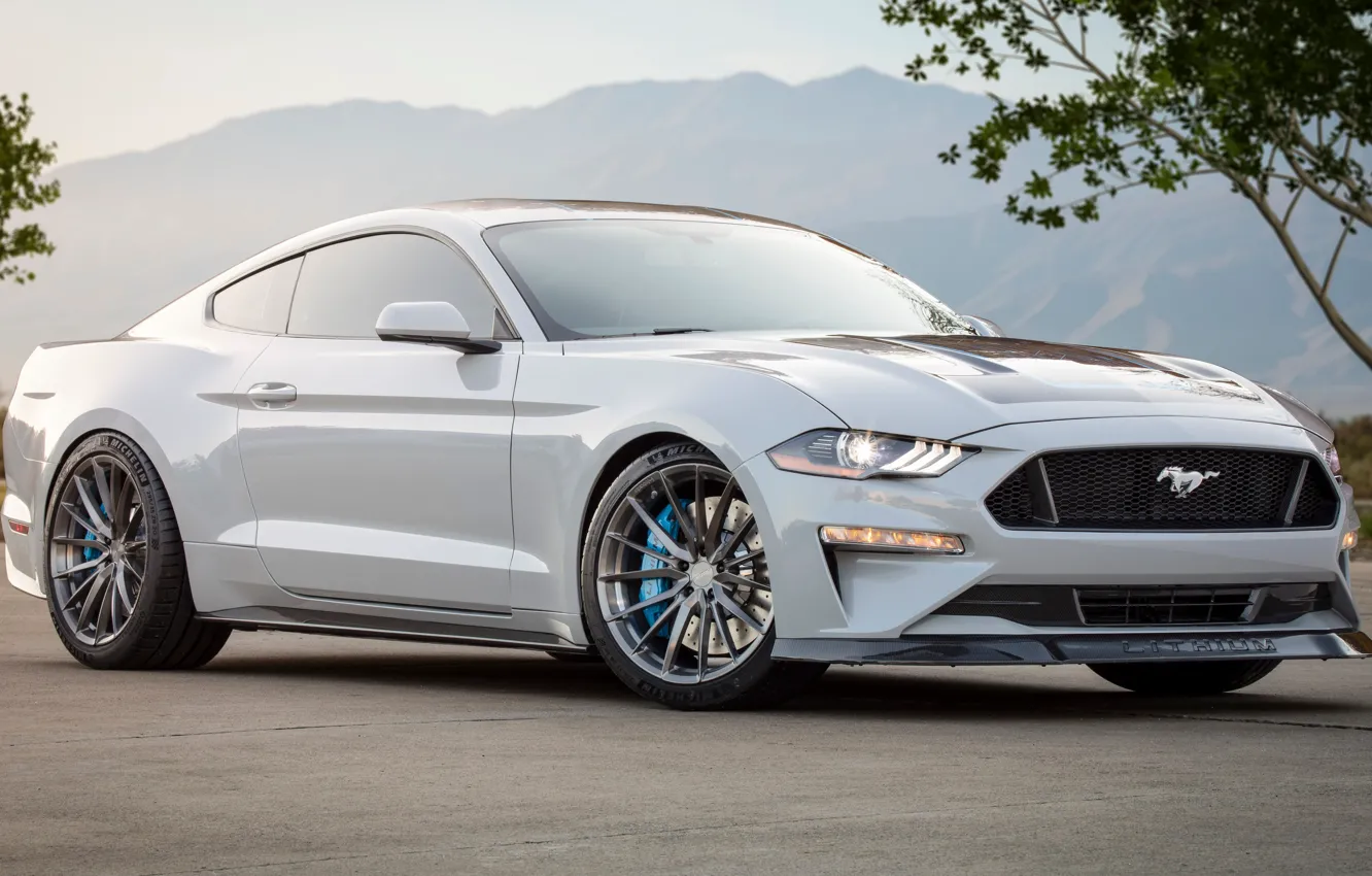 Photo wallpaper Concept, Mustang, Ford, Lithium, 2019, SEMA 2019