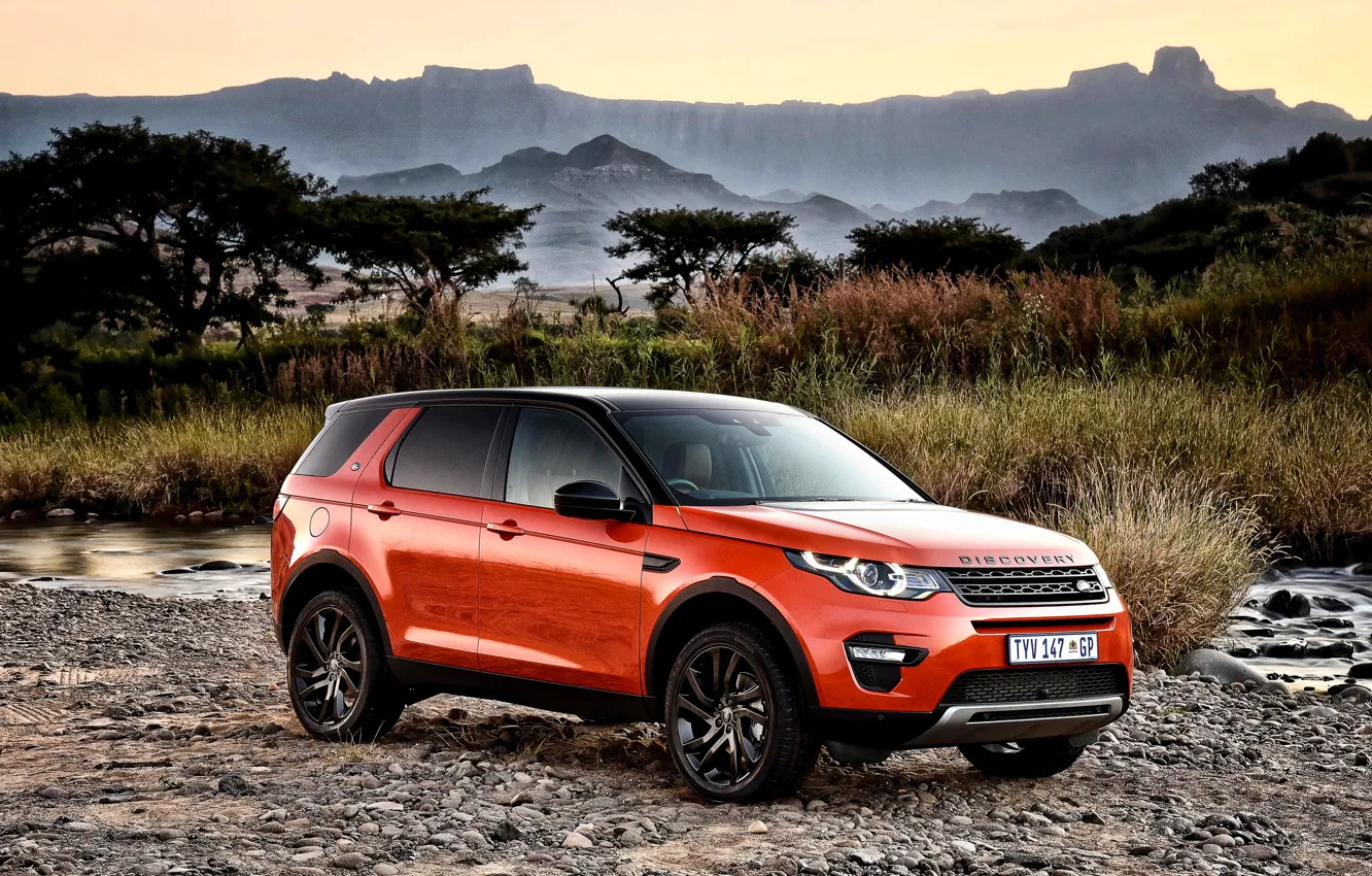 Photo wallpaper Land Rover, Discovery, Sport, discovery, land Rover, 2015, HSE, ZA-spec