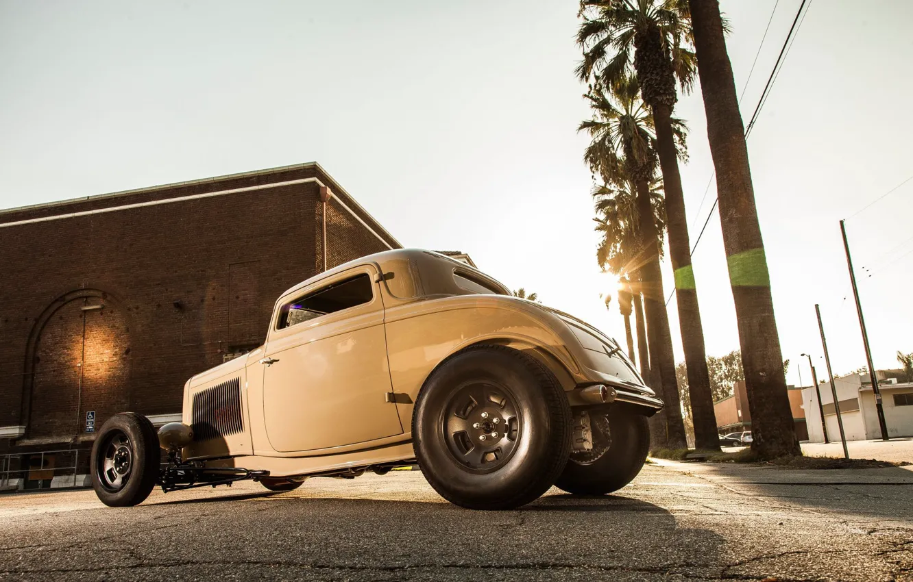 Photo wallpaper coupe, 1932, hotrod, old car, Ford Deuce