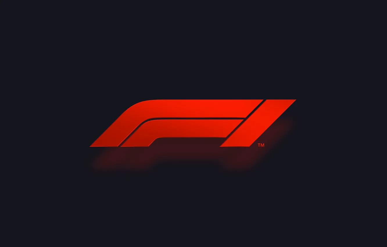 Photo wallpaper red, logo, formula 1