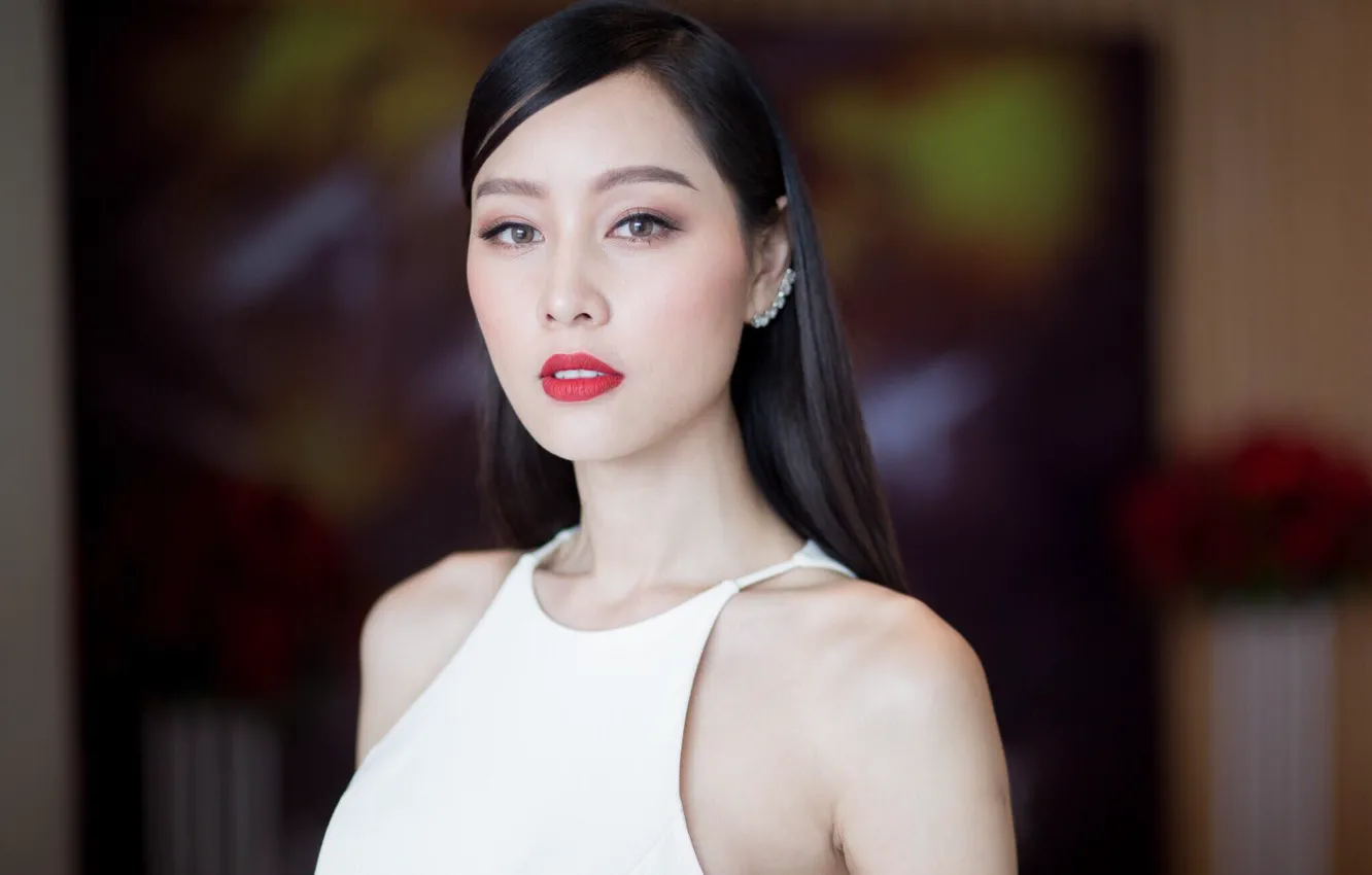 Photo wallpaper girl, beautiful, asian, Lady