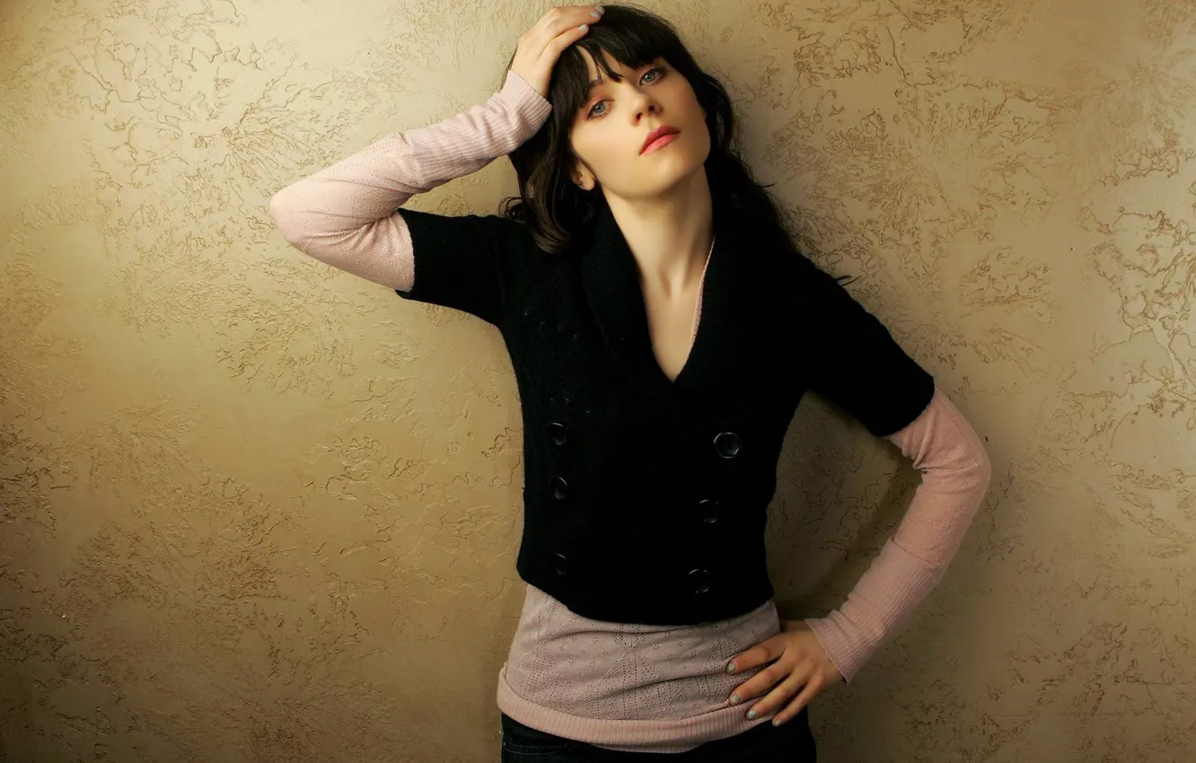 Photo wallpaper girl, actress, brunette, Zooey Deschanel, Zooey Deschanel, Zooey Deschanel