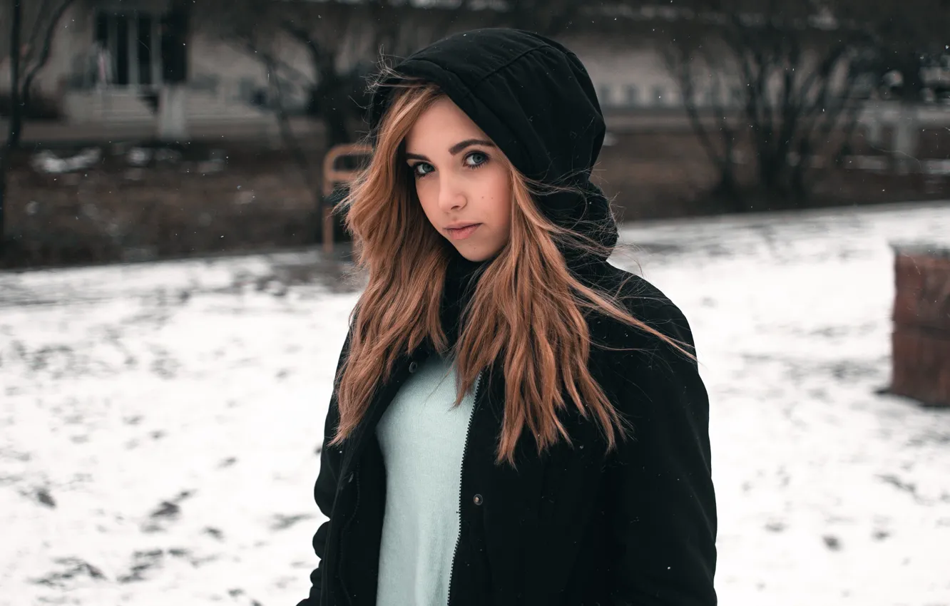 Photo wallpaper look, sponge, the beauty, Anna