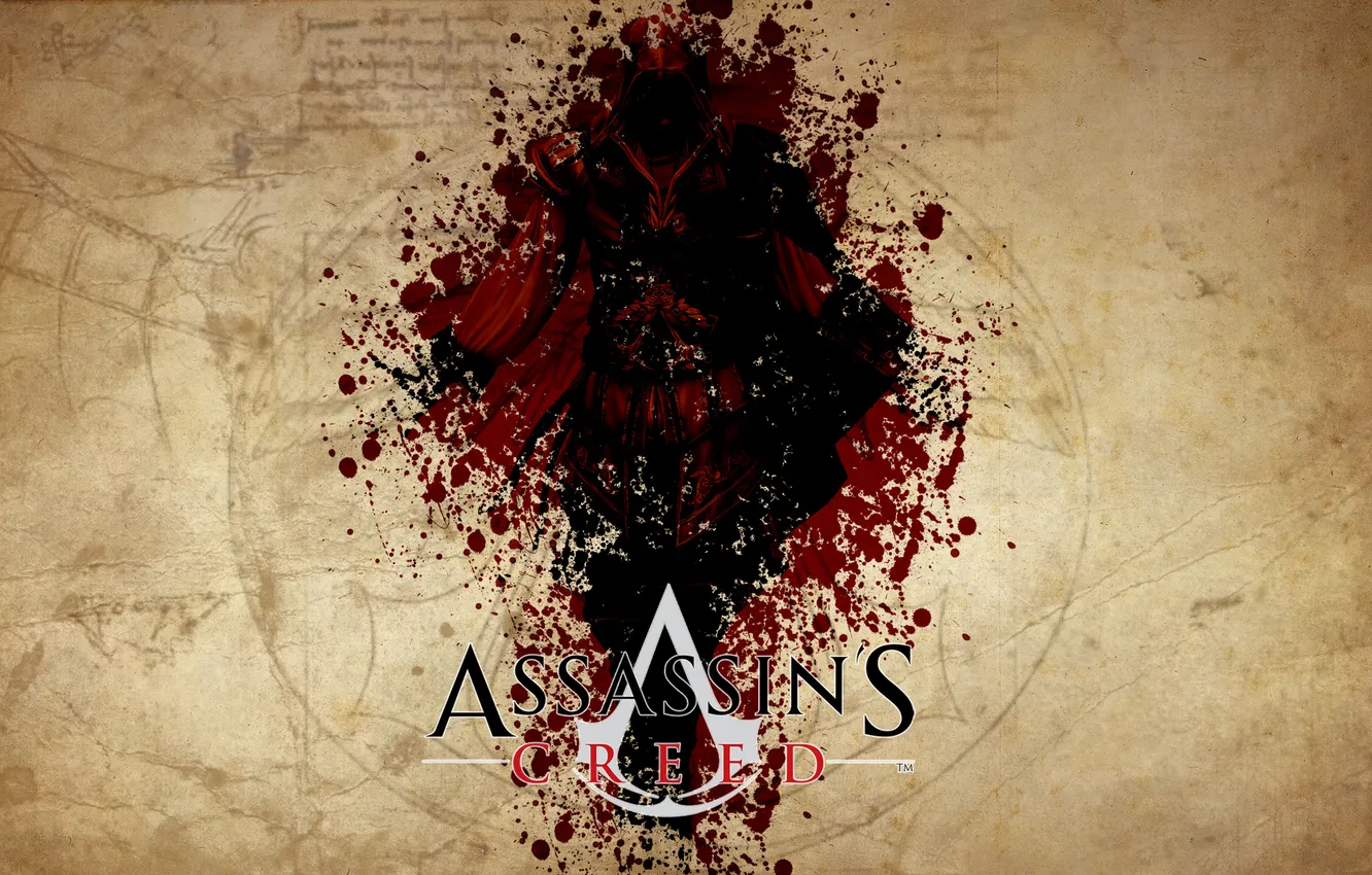 Photo wallpaper the game, logo, assassins creed