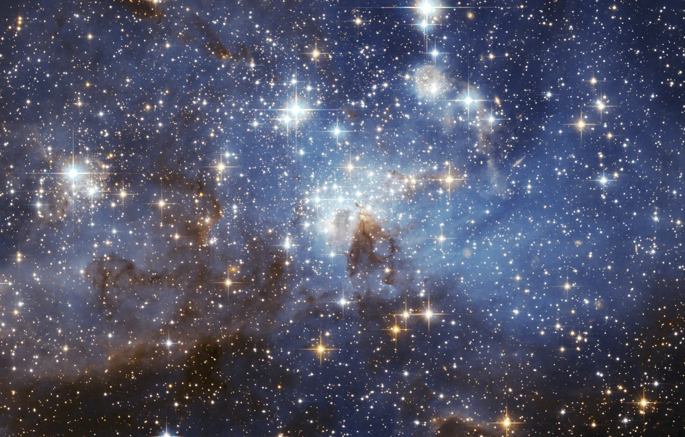 Photo wallpaper space, stars, nebula, space, nebula, stars, LH 95