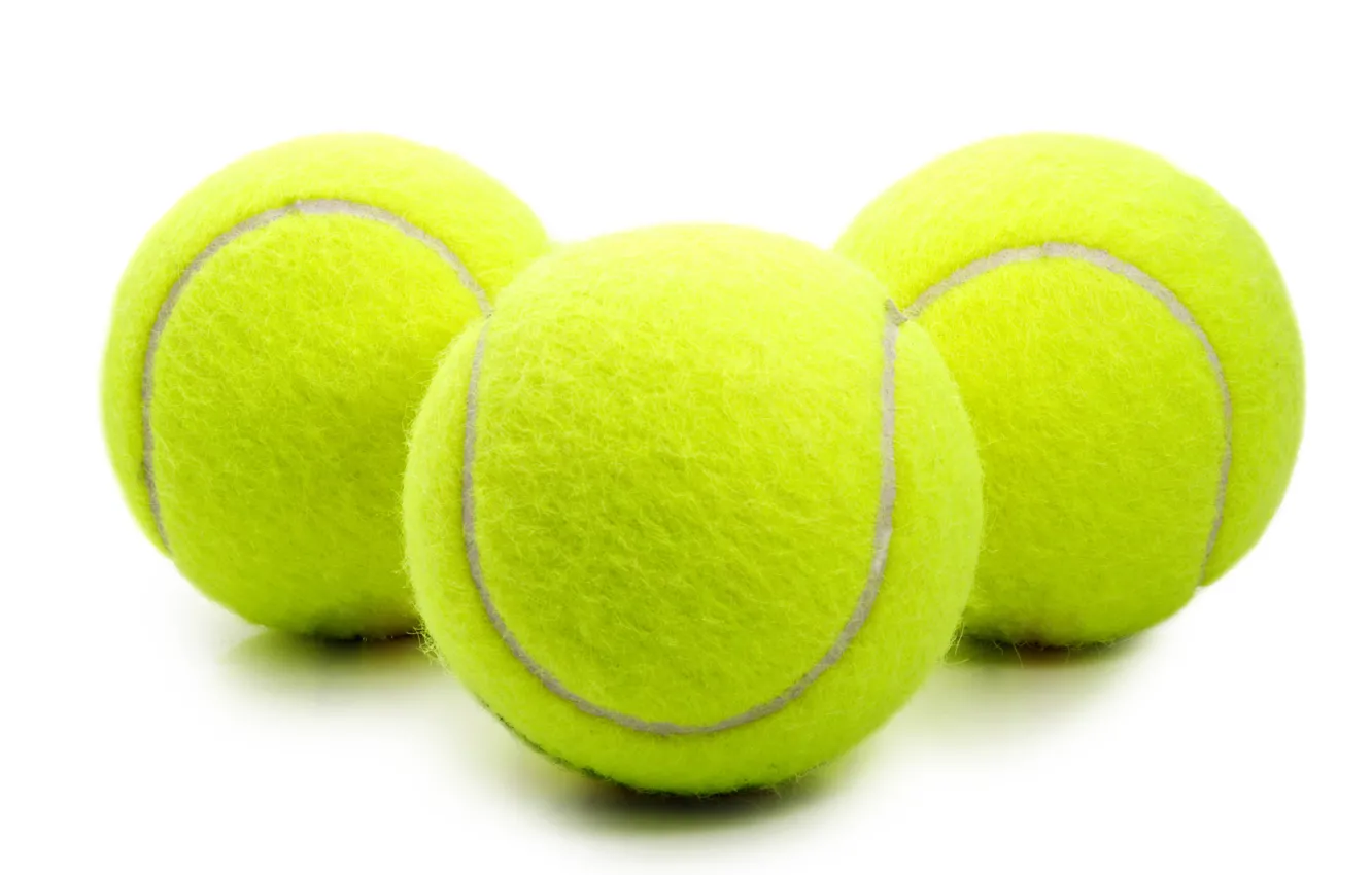 Photo wallpaper macro, the ball, art, three, tennis, Tennis, wallpaper., tennis balls