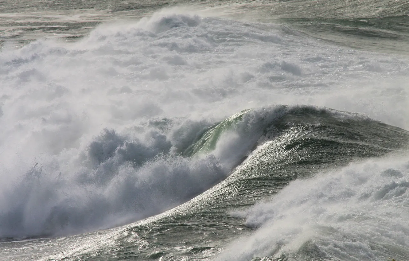 Photo wallpaper Water, England, Ocean, Cornwall, Waves, Surf, Crantock