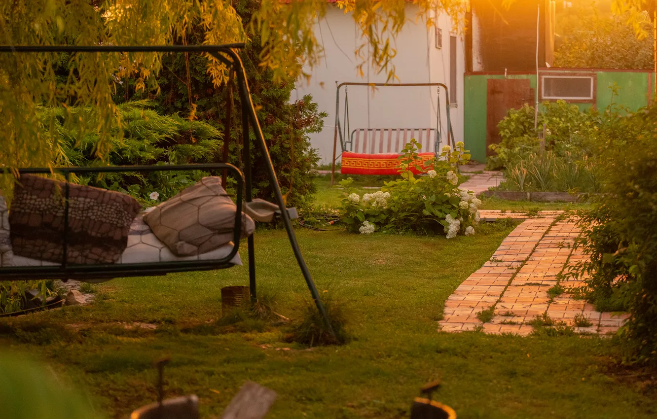 Photo wallpaper sunset, stay, Ulyanovsk