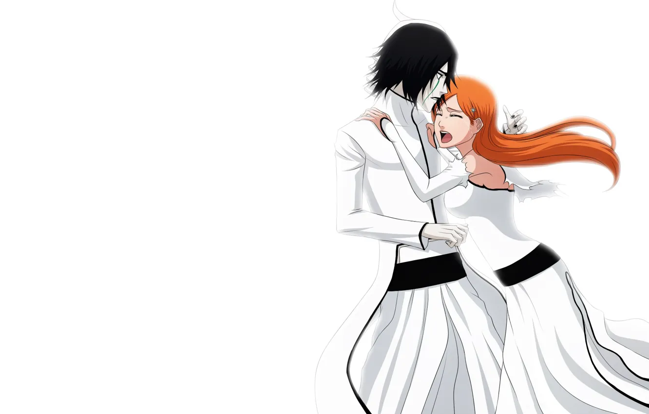Photo wallpaper romance, Bleach, Orihime Inoue, Ulquiorra Schiffer