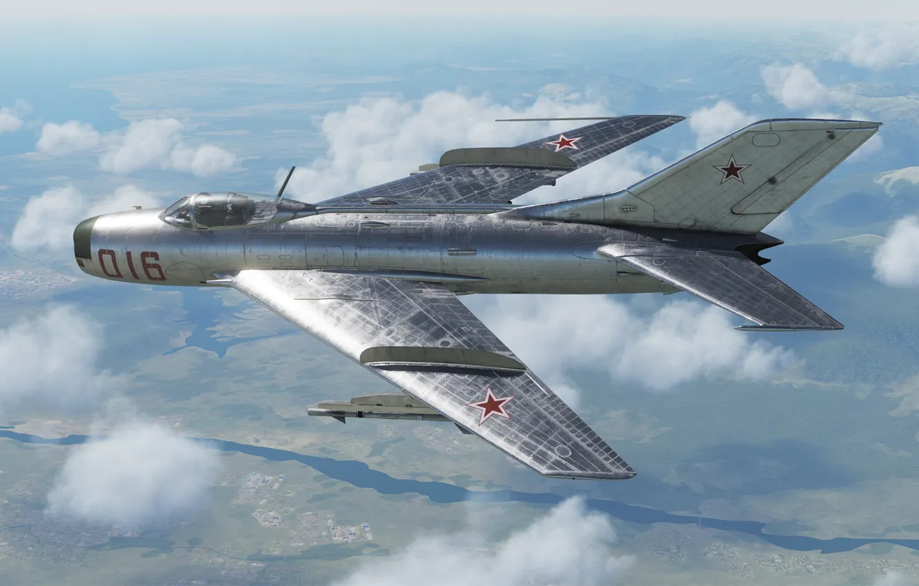 Photo wallpaper fighter-interceptor, OKB MiG, MiG-19P