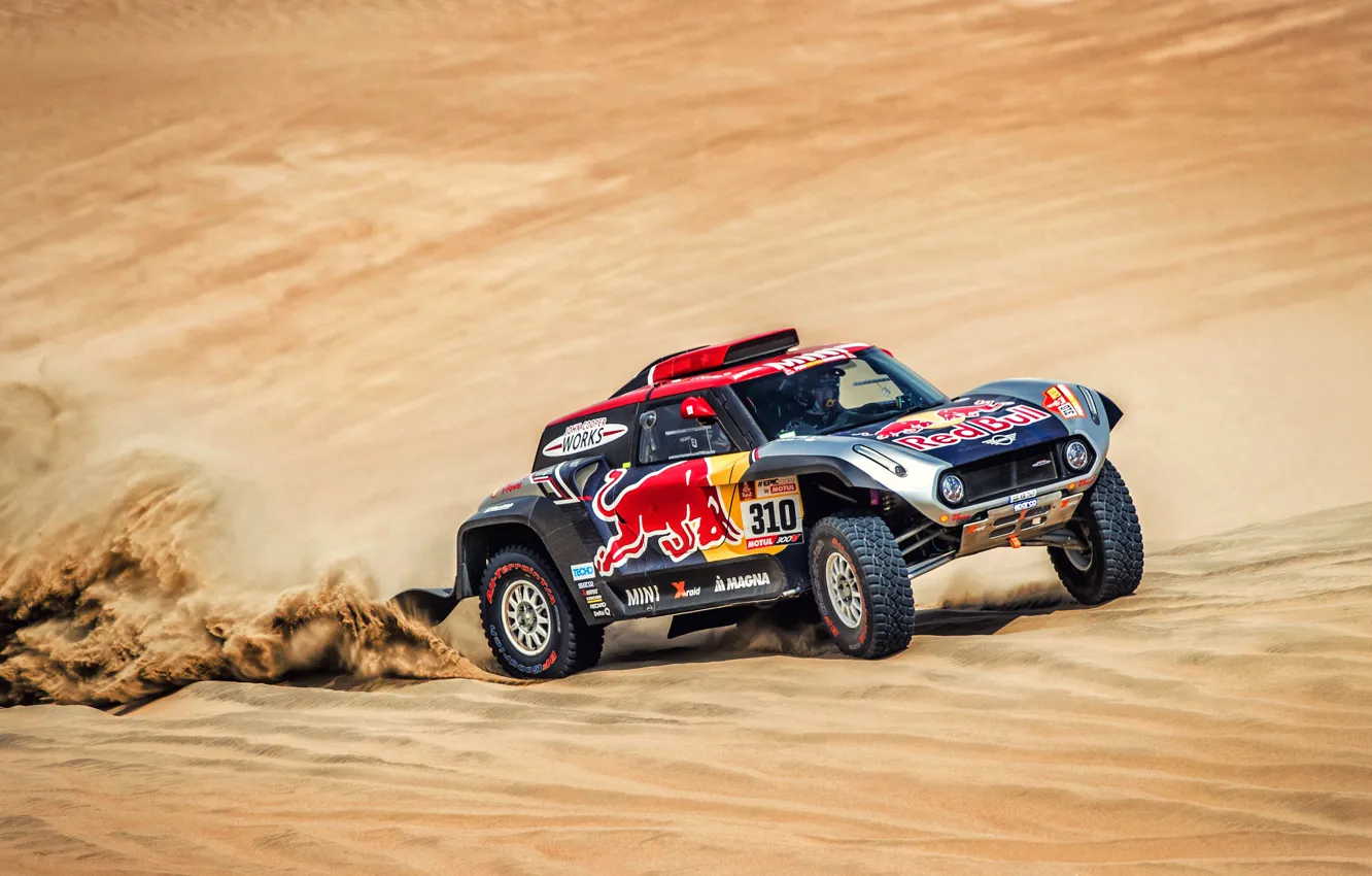 Photo wallpaper Sand, Mini, Sport, Desert, Speed, Rally, Dakar, Dakar