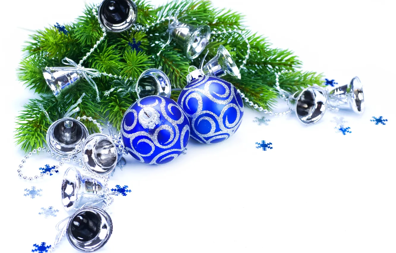 Photo wallpaper balls, holiday, Christmas, New year