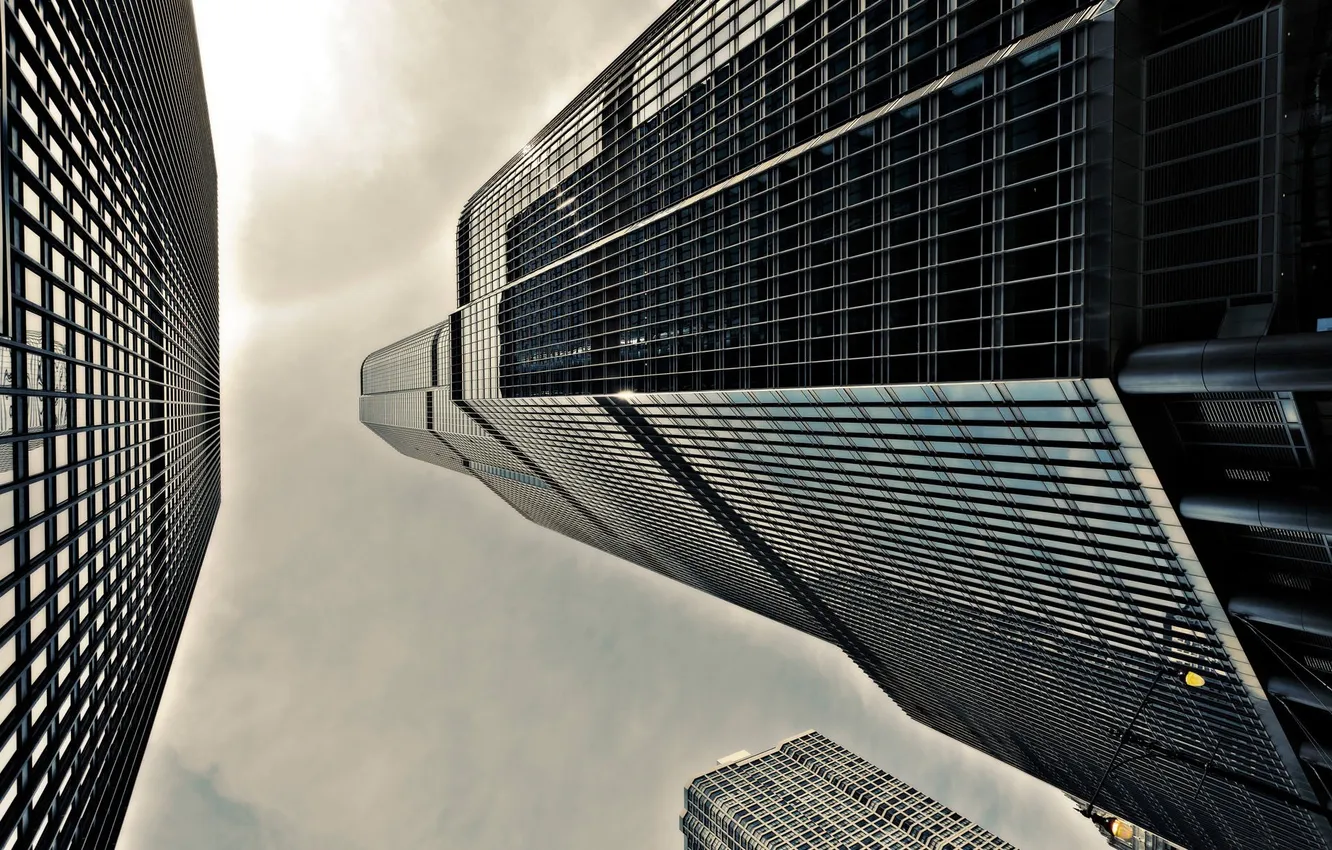 Photo wallpaper the sky, building, skyscrapers, Chicago, USA, USA, America, Chicago