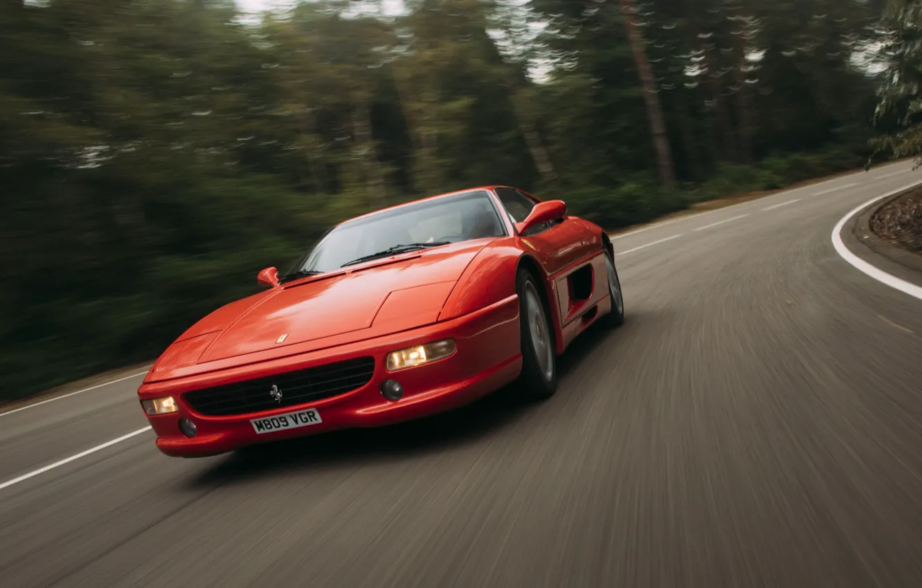 Photo wallpaper Ferrari, red, F355, Ferrari F355 Berlinetta