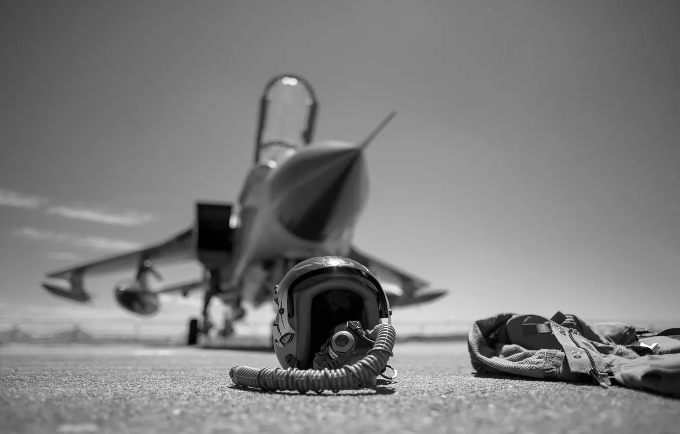 Photo wallpaper aviation, background, fighter, helmet