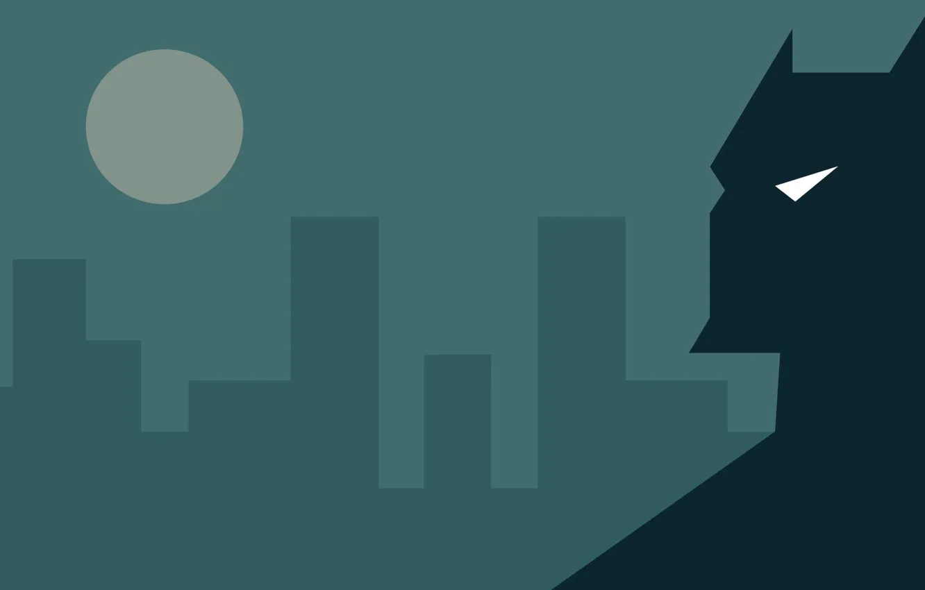 Photo wallpaper the city, minimalism, Batman, Batman