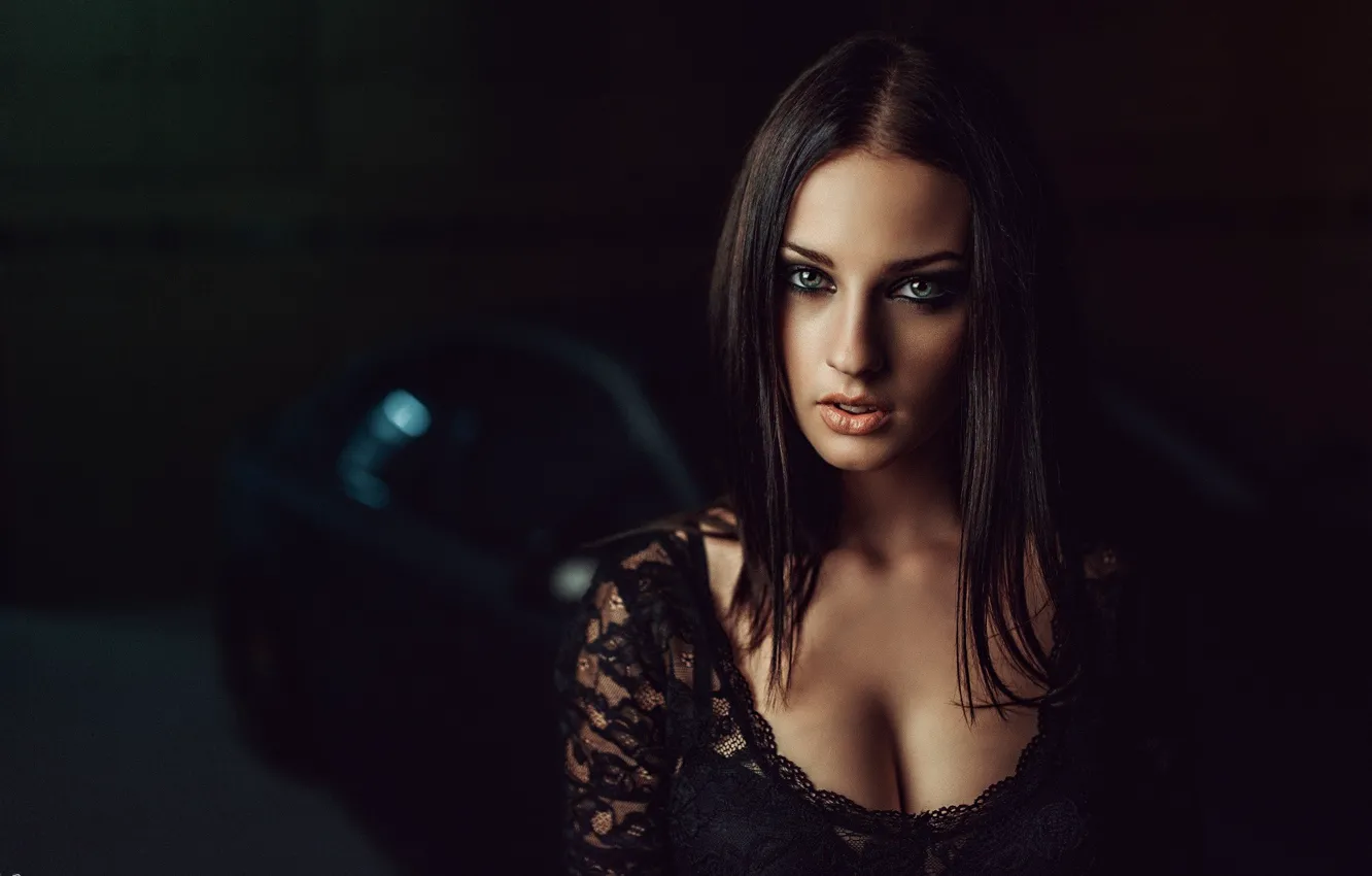 Photo wallpaper machine, portrait, neckline, Russia, George Chernyadev, Russian style, Alla Berger