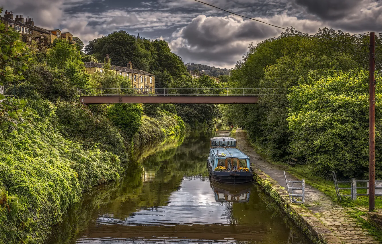Photo wallpaper England, Ripponden, Sowerby Bridge