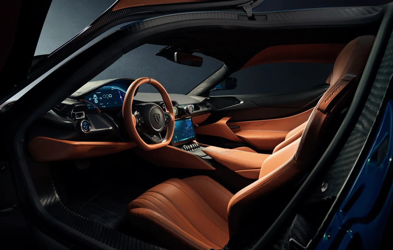 Photo wallpaper Rimac, car interior, Rimac Refrigerator, Refrigerator