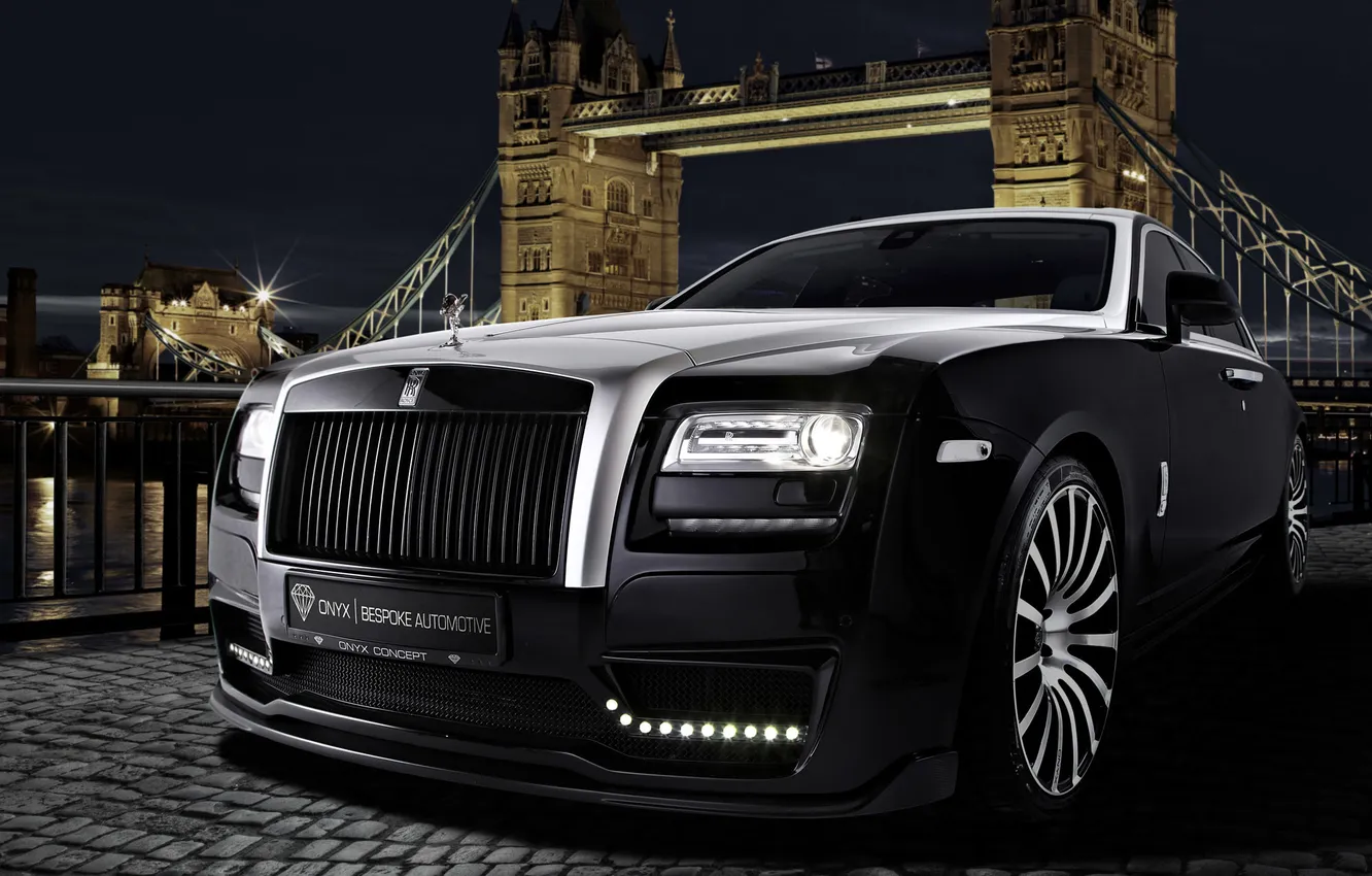 Photo wallpaper ghost, rolls-royce, onyx, rolls-Royce, 2015