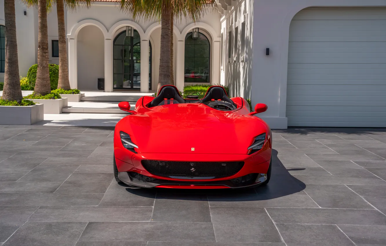 Photo wallpaper Ferrari, supercar, Ferrari, Supercar, the only instance, 2021, Monza SP2, Ferrari Monza SP2