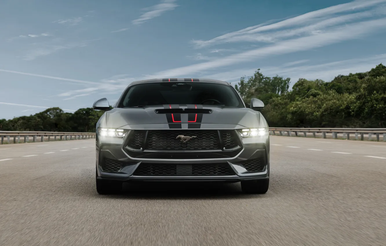 Photo wallpaper Ford, Ford, front view, Brazil, Limited Edition, Ford Mustang GT, Mustang GT, 2025
