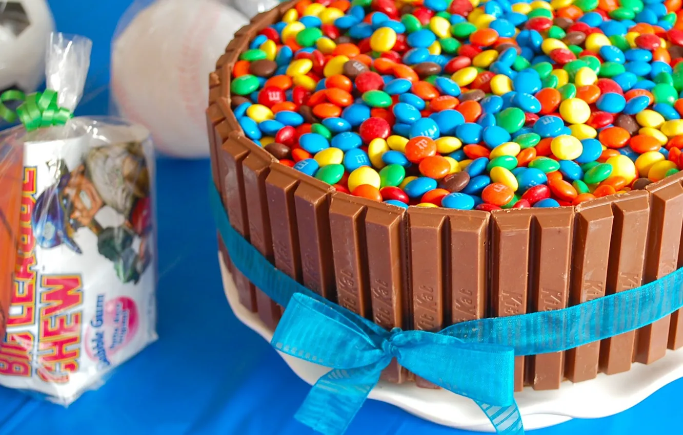 Photo wallpaper candy, sweets, M&Ms, KitKat