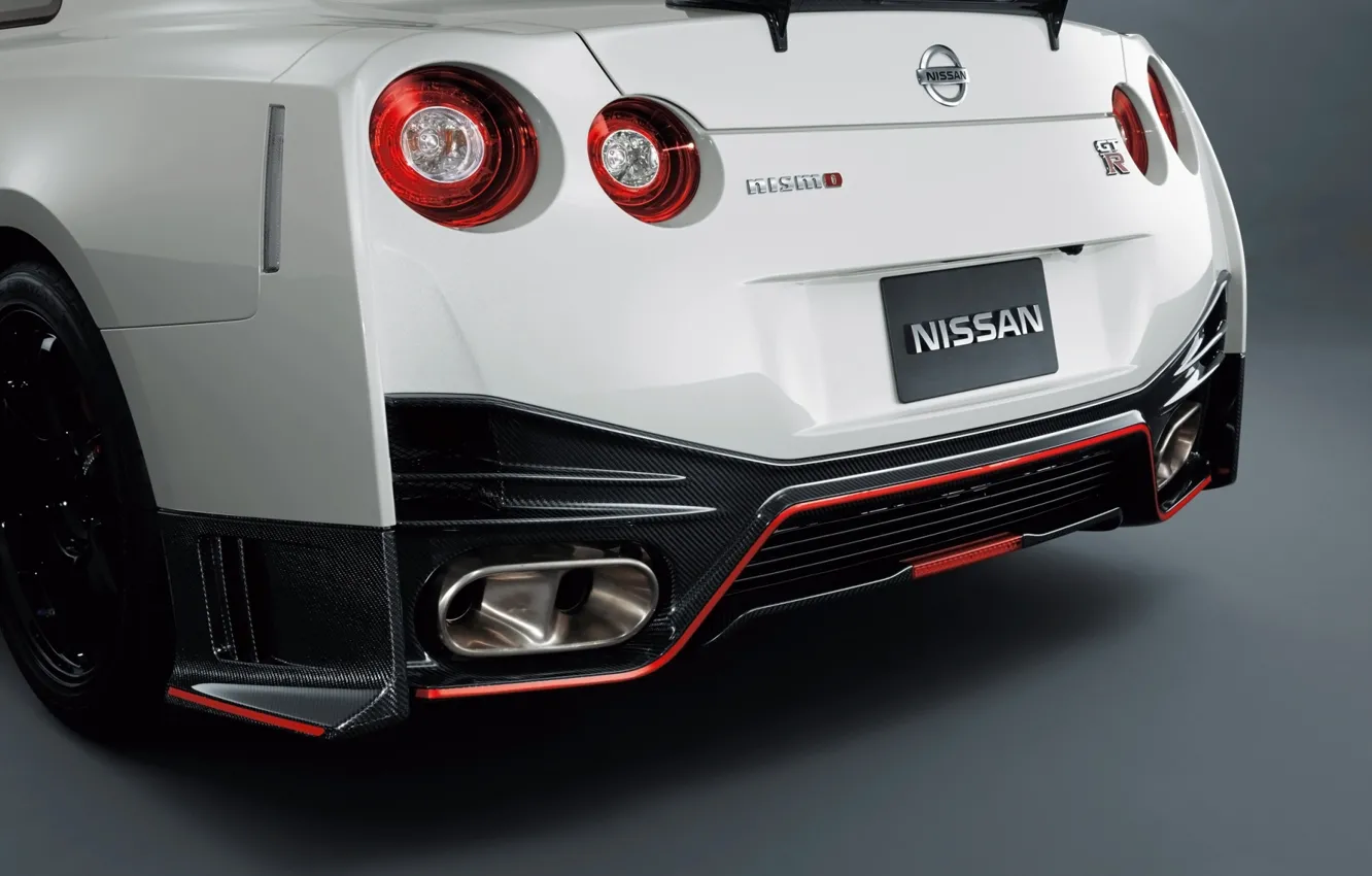 Photo wallpaper background, Nissan, supercar, Nissan, GT-R, rear view, GT-R, NISMO