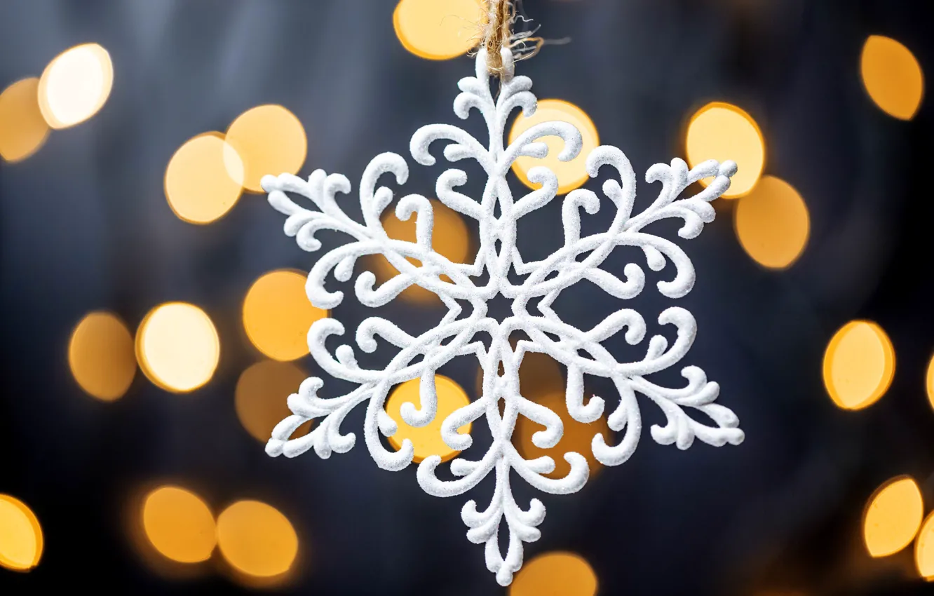 Photo wallpaper decoration, snowflakes, new year