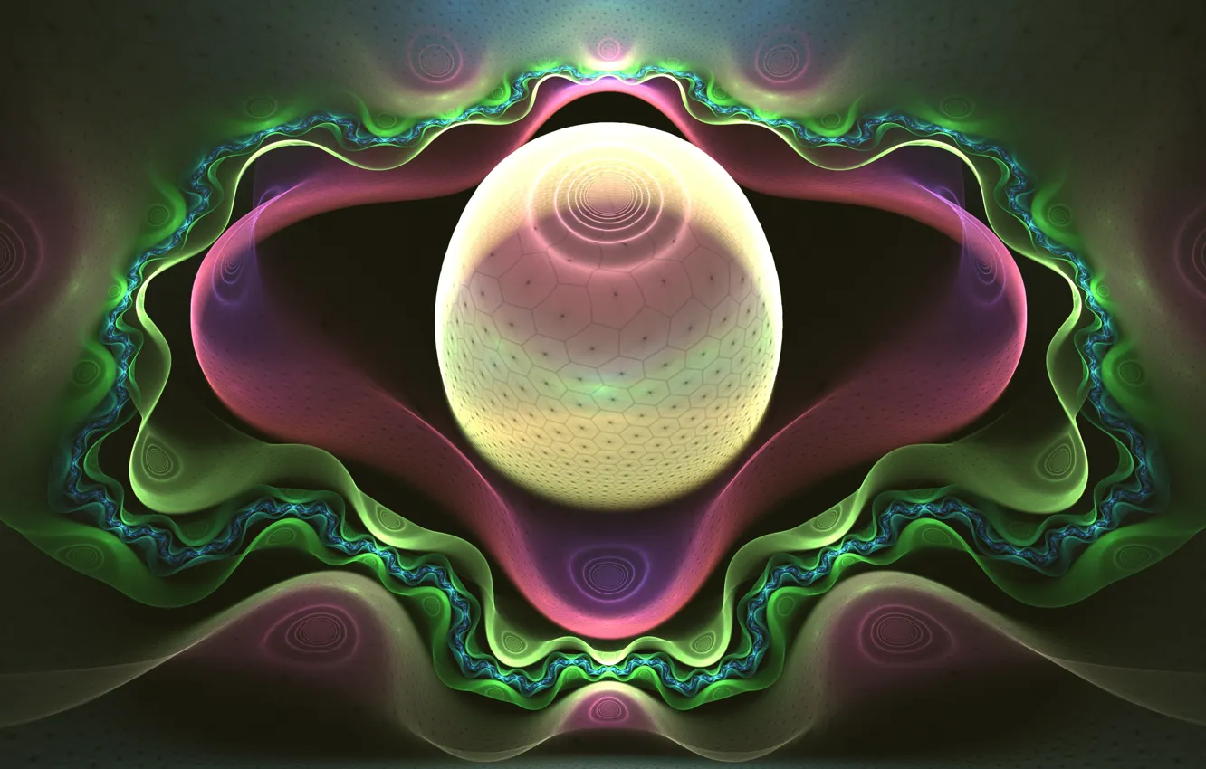 Photo wallpaper abstraction, pattern, fractal, ornament, abstract background