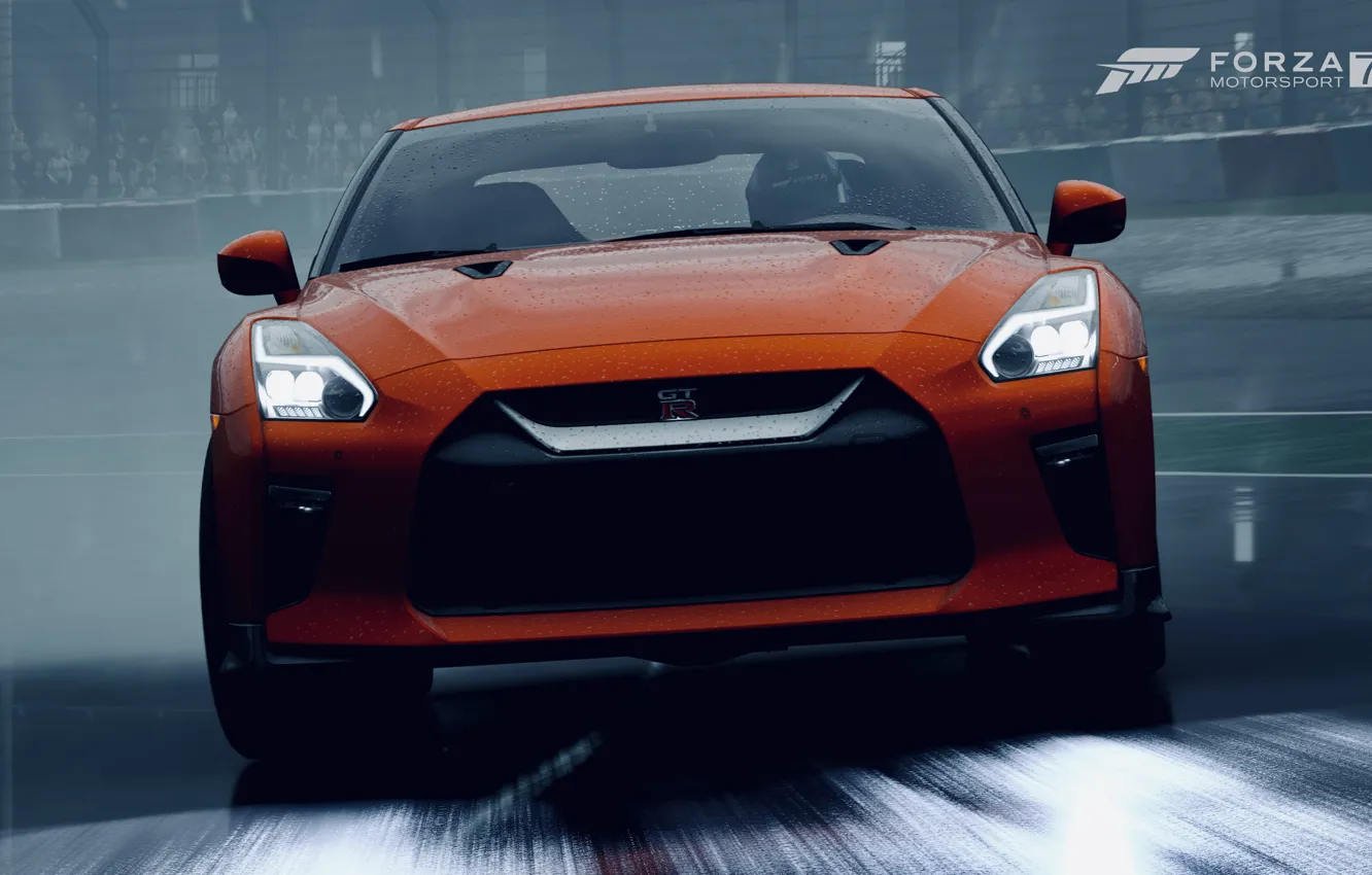 Photo wallpaper HDR, GTR, Nissan, game, Nissan GT R, FM7, UHD, Forza Motorsport 7