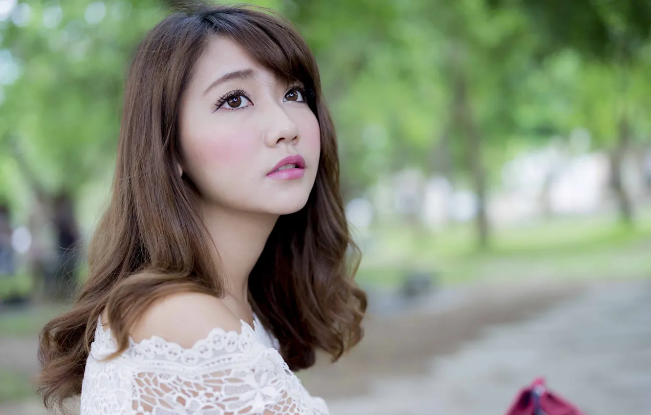 Photo wallpaper face, asian, mood, portrait, women