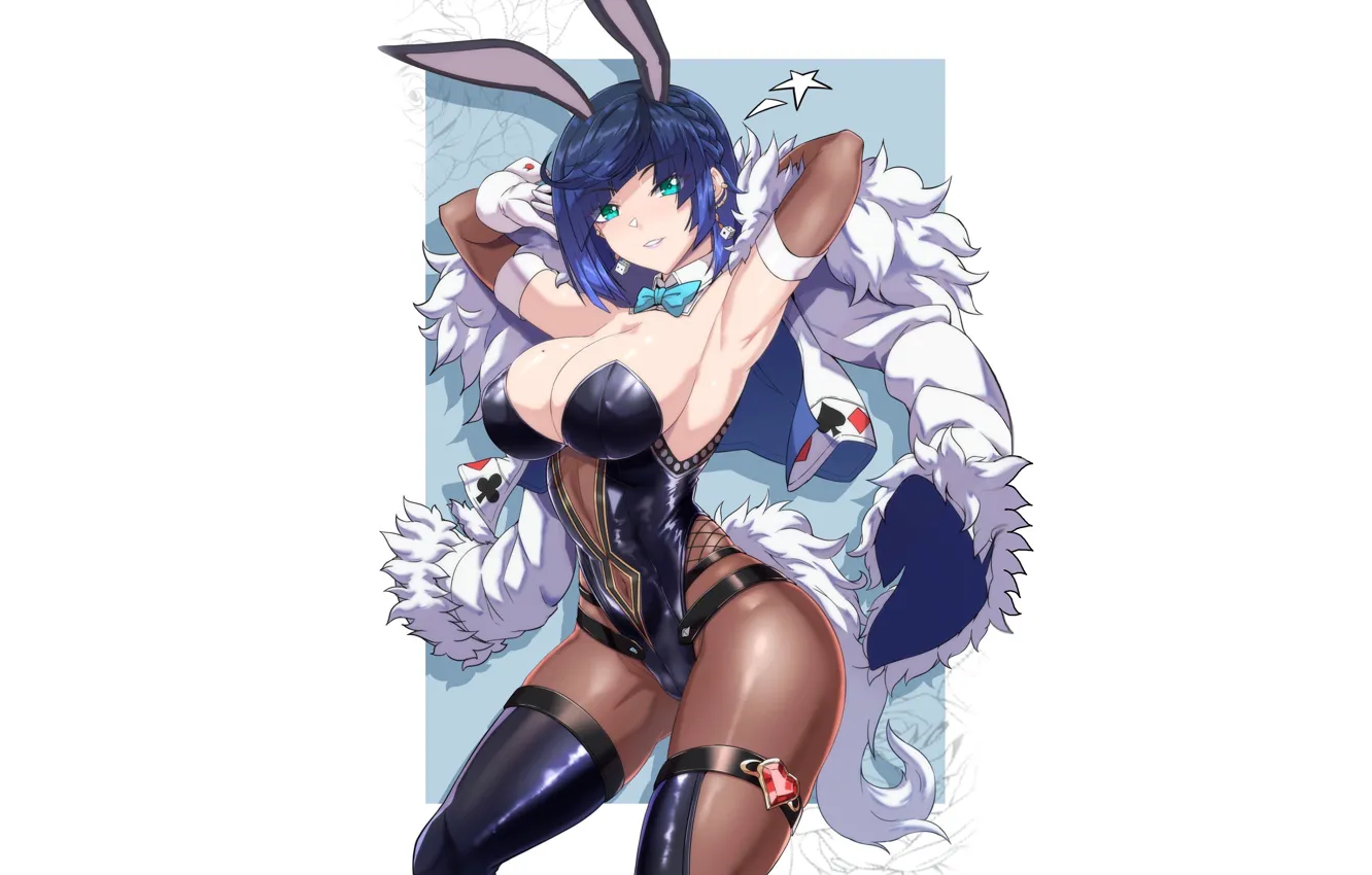 Photo wallpaper girl, hot, sexy, rabbit, anime, pretty, babe, bunny