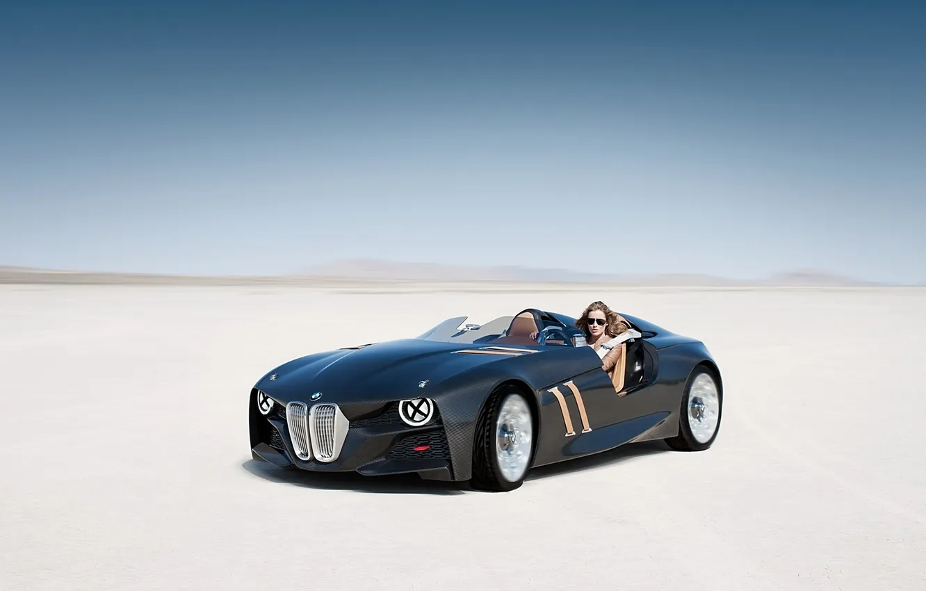 Photo wallpaper sand, car, machine, auto, Concept, desert, BMW, BMW
