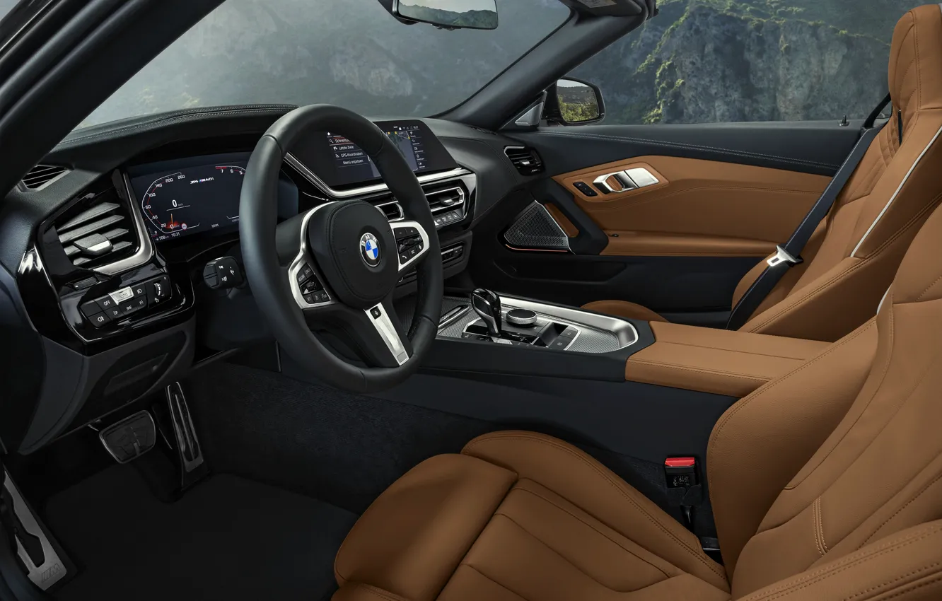 Photo wallpaper interior, BMW, Roadster, salon, BMW Z4, M40i, Z4, 2019