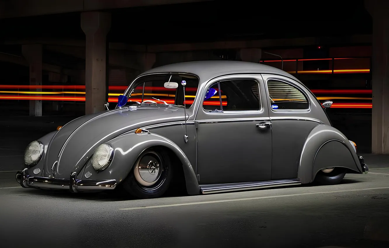 Photo wallpaper car, Volkswagen, Beetle