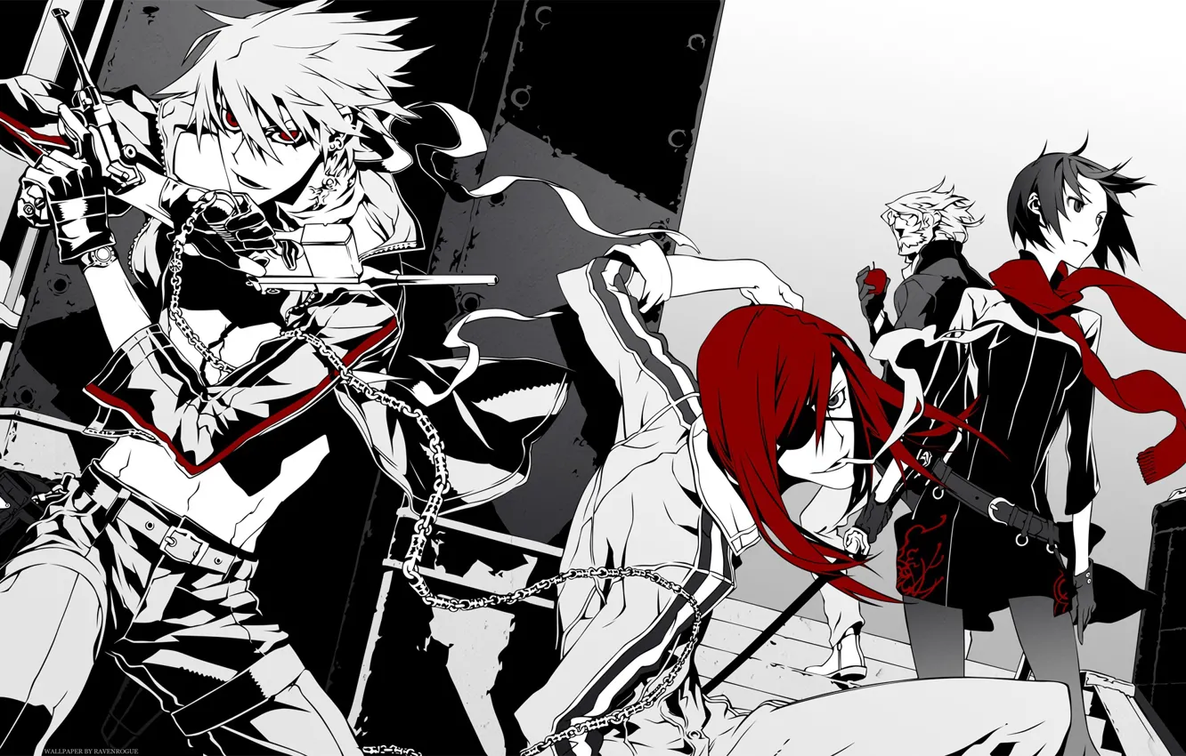 Photo wallpaper anime, art, characters, Dogs: Bullets & Carnage