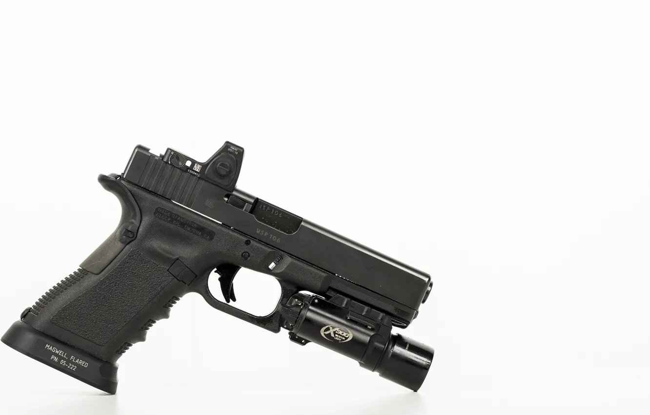 Photo wallpaper gun, weapons, Glock 17, Austrian, self-loading