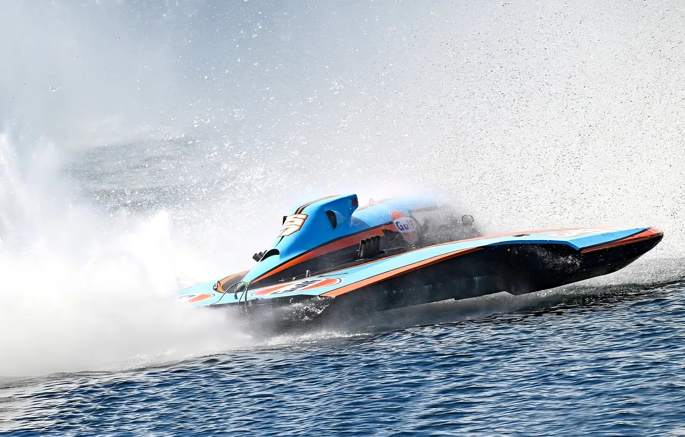 Photo wallpaper race, boat, speed
